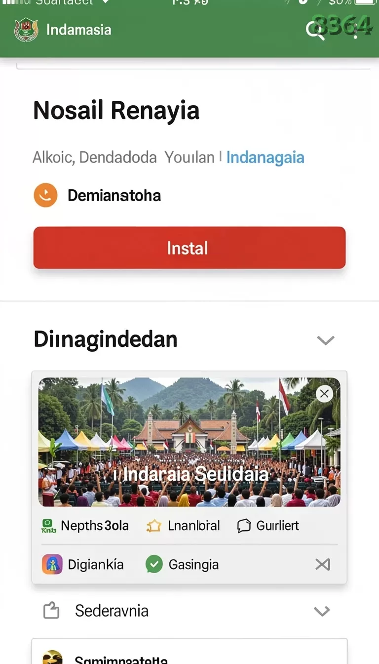 Cuplikan layar KINGDOM188 — menu navigasi